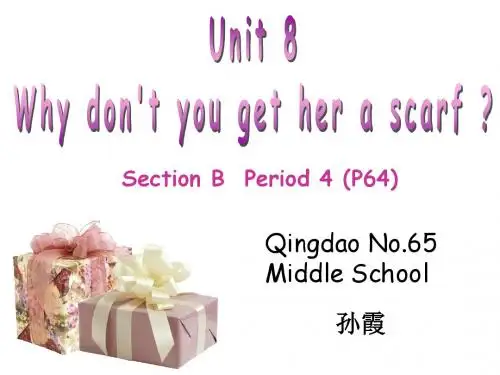九年级英语Why-don’t-you-get-her-a-scarf课件