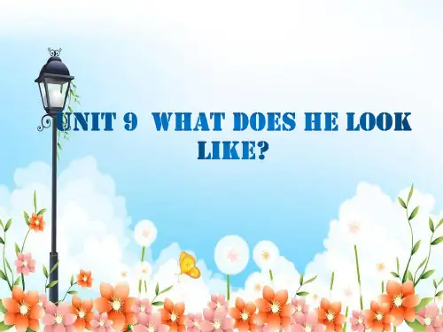 人教版七下英语Unit 9 What does he look like课件