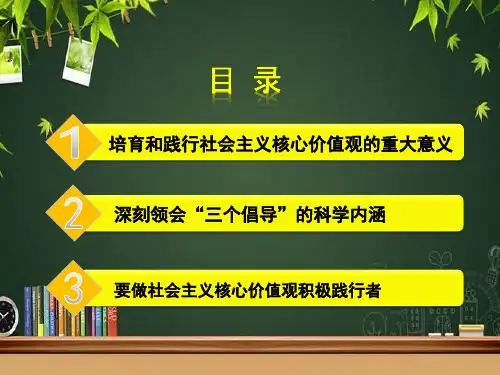 积极培育和践行社会主义核心价值观 PPT