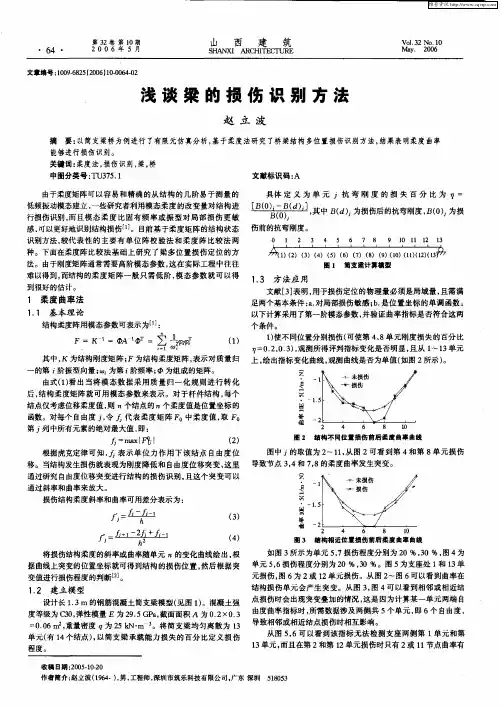 浅谈梁的损伤识别方法