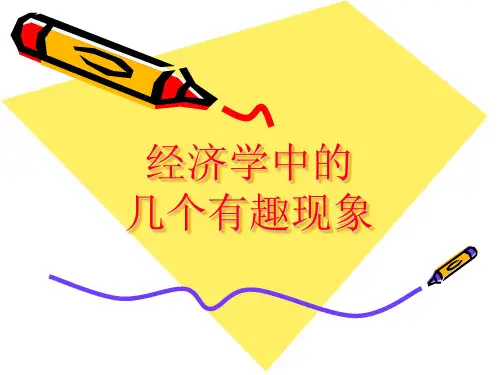 经济学中的几个有趣的现象资料