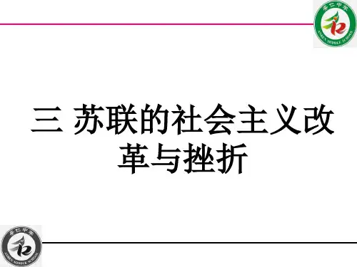 《苏联社会主义改革与挫折》课件