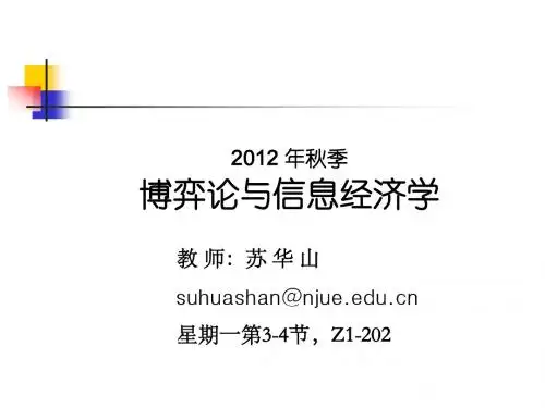 1 博弈论 绪论