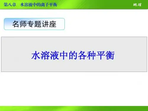 化学名师专题讲座8