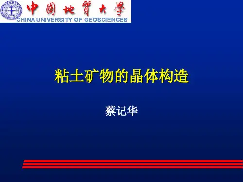 2-1 粘土矿物的晶体构造