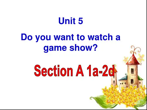 2013新版八年级上册英语unit5Doyouwanttowatchagameshow全单元课件