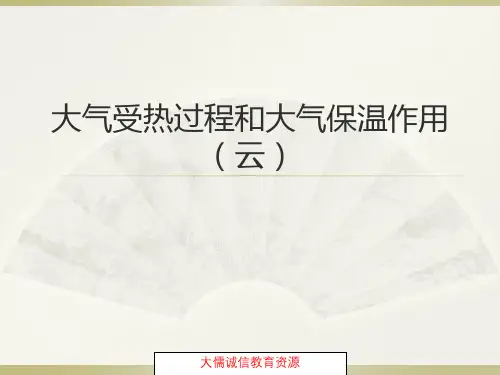 人教版(2019)高中地理 2.1大气受热过程和大气保温作用