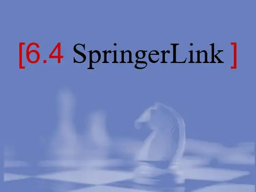 Springer使用说明