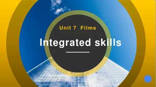 2020-2021学年牛津译林版英语九年级Unit7Integrated skills课件
