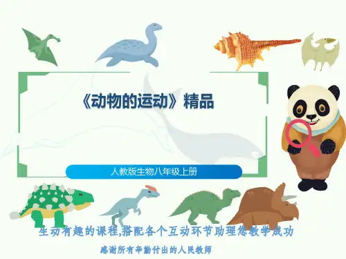 人教版生物八年级上册《动物的运动》精品