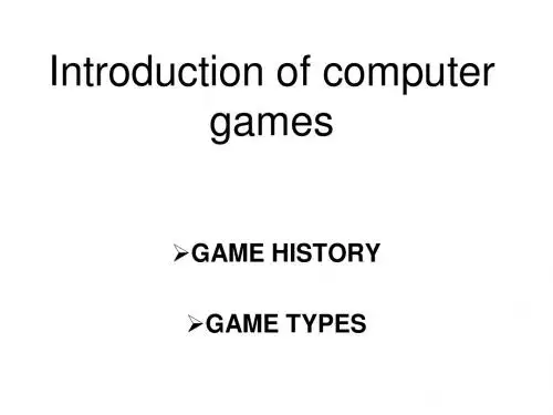 computer games