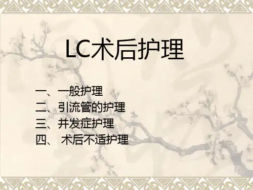 LC术后护理