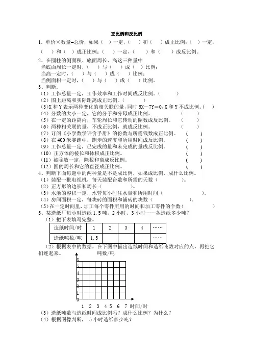正比例和反比例 2