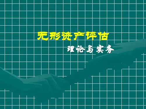 无形资产评估第一章