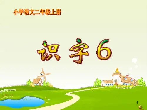 人教版二年级语文上册识字六    课PPT课件