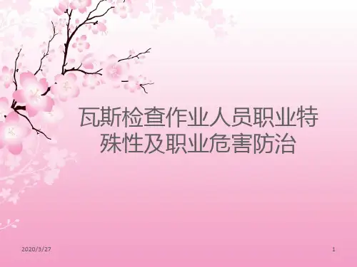 第二章-瓦斯检查作业人员职业特殊性及职业危害防治PPT课件