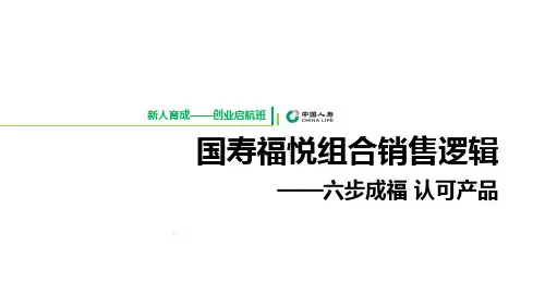 国寿福悦组合销售逻辑组合介绍示例课程训练含备注19页