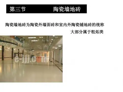 第三章 建筑装饰陶瓷2