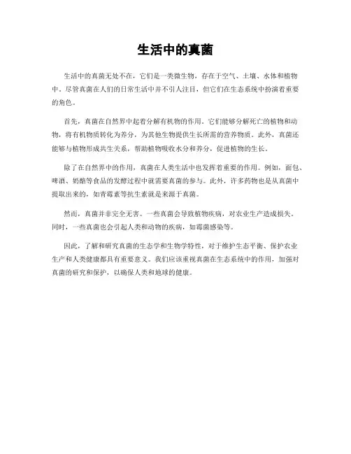 生活中的真菌