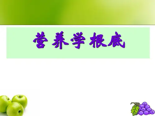二、营养学基础