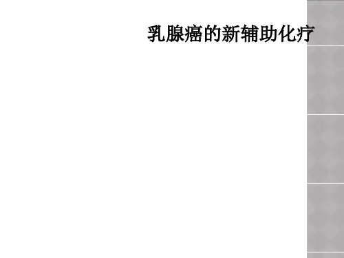 乳腺癌的新辅助化疗