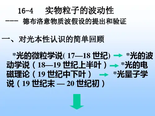实物粒子的波动性(07.12)