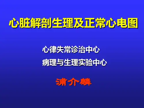 最新 心脏解剖生理及正常心电图