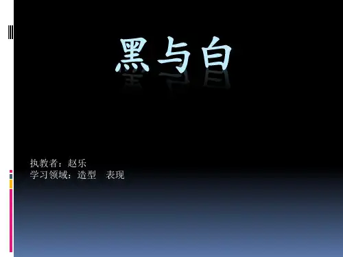 三年级上册美术课件-第6课黑与白人教新课标共21张PPT