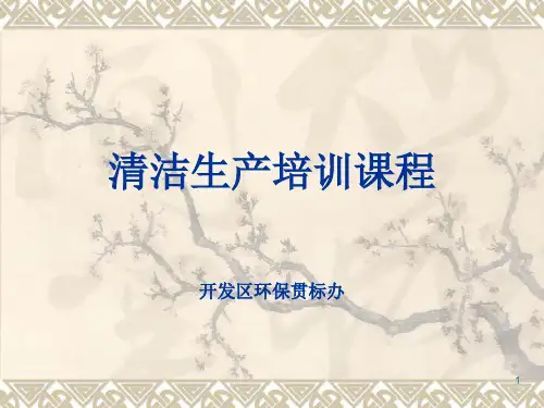 清洁生产培训课程