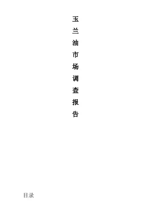 玉兰油调研报告