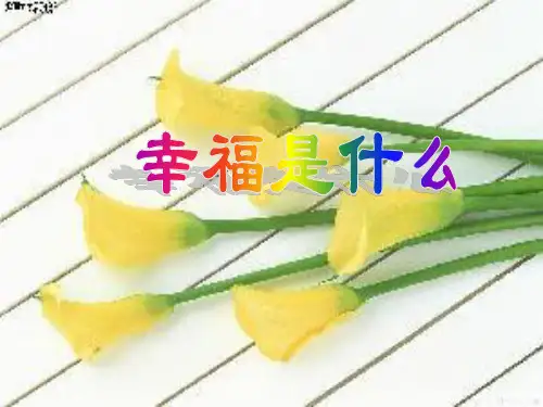 《幸福是什么》-四年级上册语文PPT课件