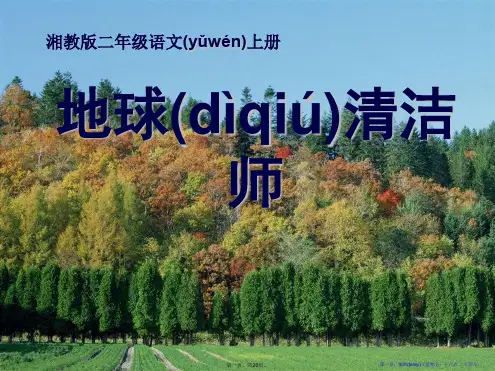 《地球清洁师》PPT课件