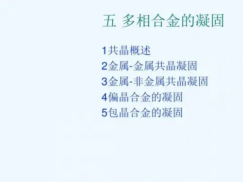 07 多相合金的凝固