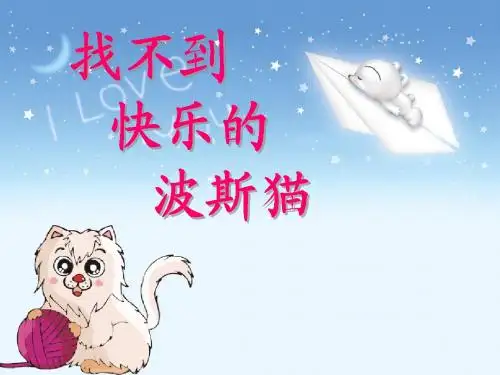 找不到快乐的波斯猫