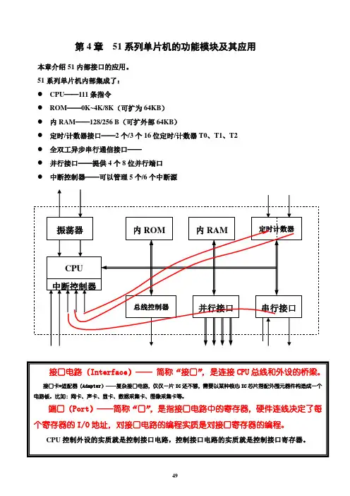 第4章51单片机内部功能模块及其应用----单片机