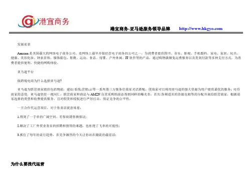 亚马逊代运营店铺的经营范围
