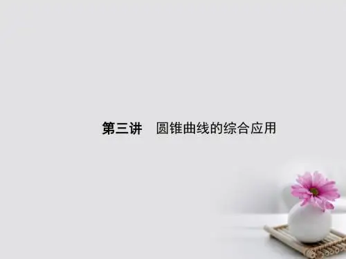 高考数学二轮复习第三讲圆锥曲线的综合应用课件
