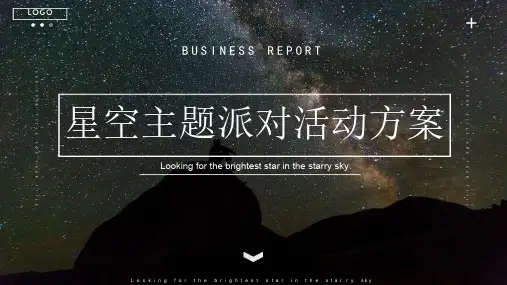 2019星空主题派对活动策划方案-43P