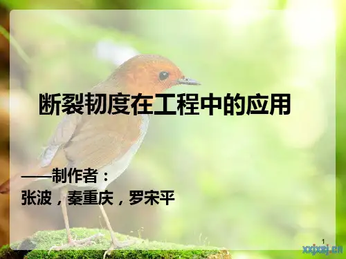 断裂韧度在工程中的应用