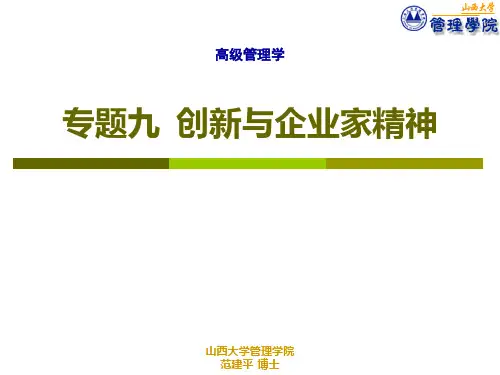 09 创新与企业家精神