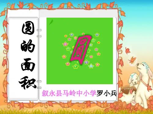 圆的面积例3、4