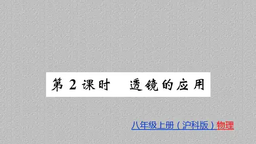 第4章第6节 神奇的眼睛 第2课时—2020秋沪科版八年级物理(上册)教用习题课件