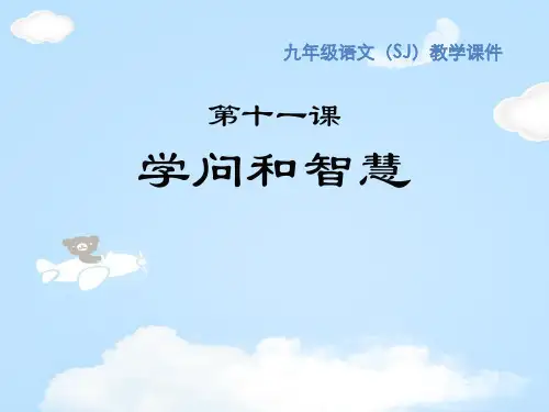 《学问和智慧》PPT【优质课件】