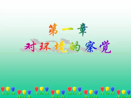对环境的察觉复习PPT教学课件