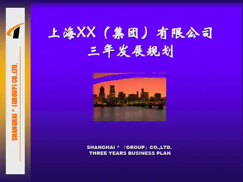 发展战略-上海某公司未来三年发展战略规划(ppt54页)