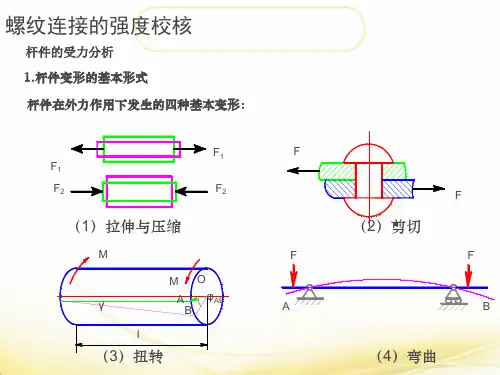 切应力τ的计算公式剪切强度条件挤压强度条件