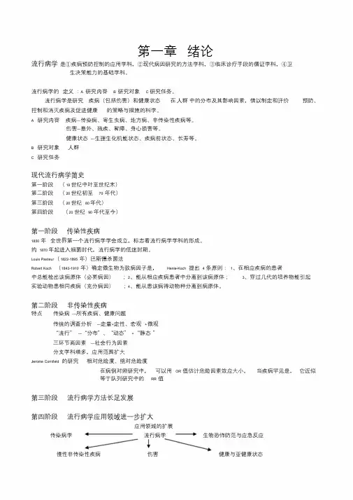 流行病学第一章绪论