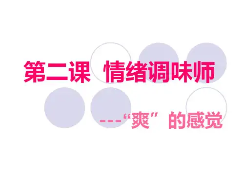 爽的感觉课件