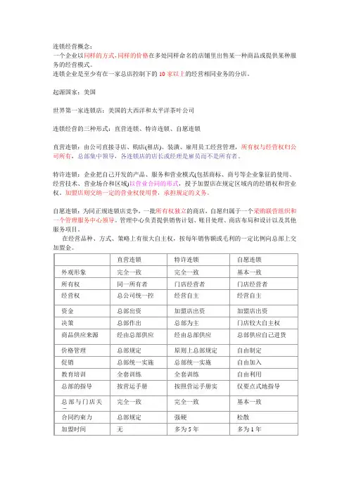 连锁复习