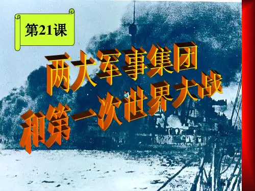 第21课两大军事集团和一战
